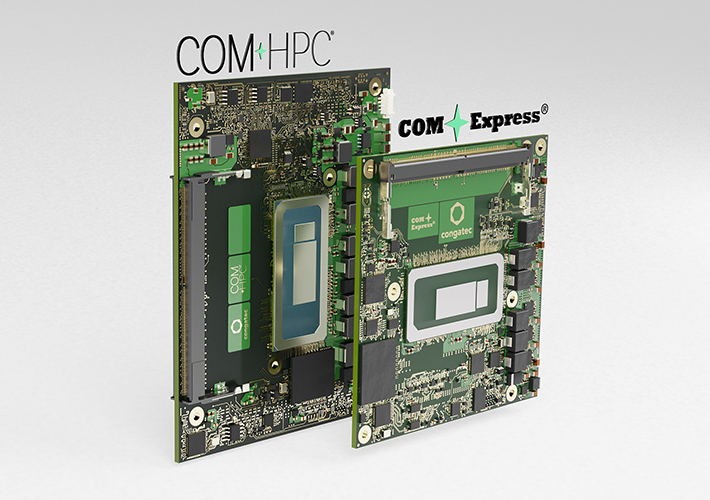foto congatec presenta los nuevos módulos COM (Computer-on-Modules) con procesadores Intel Core de 13ª generación.